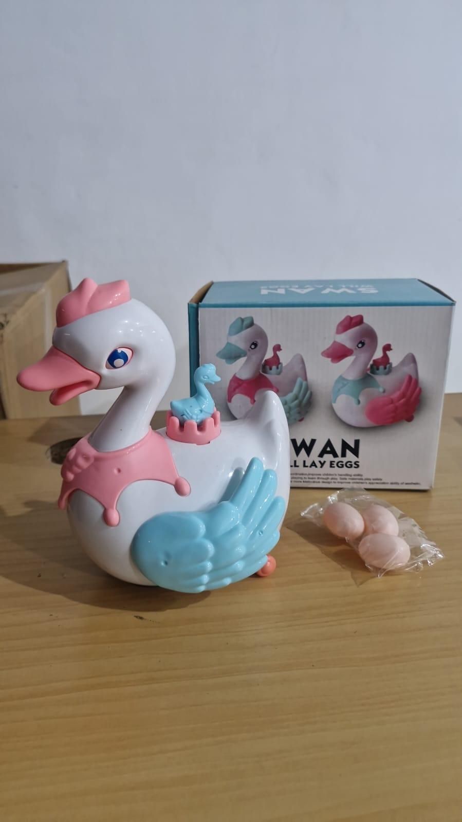 Swan Lay Egg Toy for Kids - 360 Degree Rotation